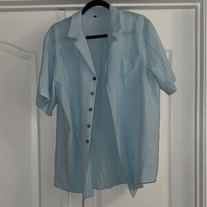 Men’s Light Blue Button-Up Shirt size XL